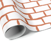 Backsteinstruktur Geschenkpapier (Rolleneckpunkt)