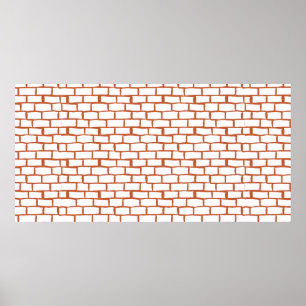 Backsteinstruktur Poster