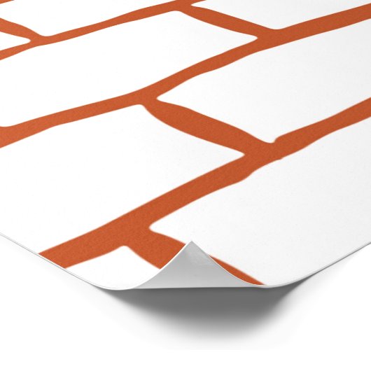 Backsteinstruktur Poster (Ecke)