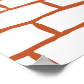 Backsteinstruktur Poster (Ecke)