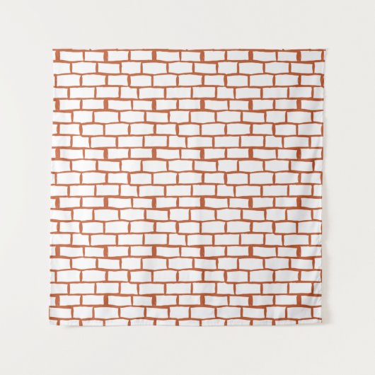 Backsteinstruktur Wandteppich (Vorderseite)