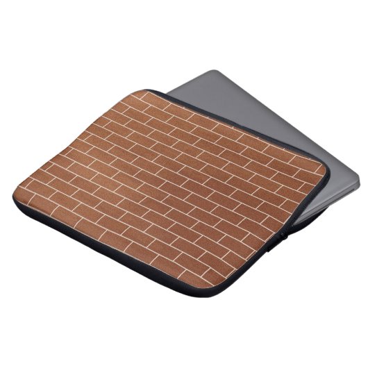 Backsteinwand Brauner Laptop-Sieb Laptopschutzhülle (Vorne Oben)