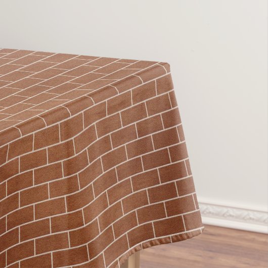 Backsteinwand Brown Tablecloth Tischdecke (Beispiel)