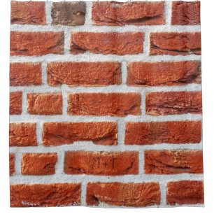 Backsteinwand Gebäude Duschvorhang