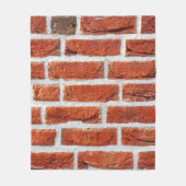 Backsteinwand Gebäude Fleecedecke (Vorderseite)