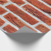 Backsteinwand Gebäude Geschenkpapier (Ecke)