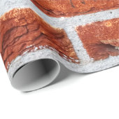 Backsteinwand Gebäude Geschenkpapier (Rolleneckpunkt)