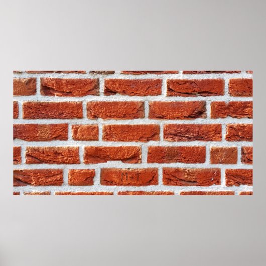 Backsteinwand Gebäude Poster (Vorne)