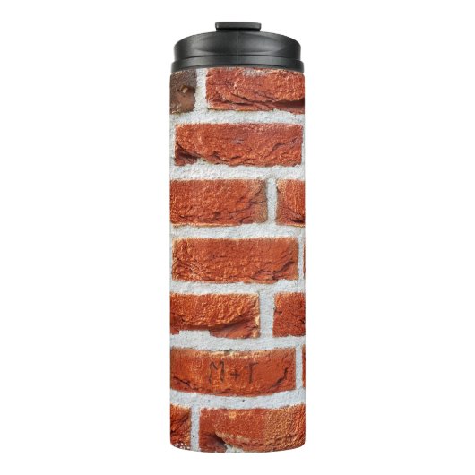 Backsteinwand Gebäude Thermosbecher (Vorderseite)