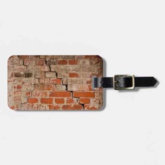 Backsteinwand Gepäckanhänger (Vorderseite horizontal)