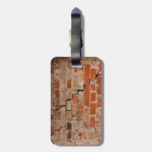 Backsteinwand Gepäckanhänger (Rückseite vertikal)