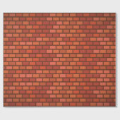Backsteinwand Geschenkpapier (Flach)