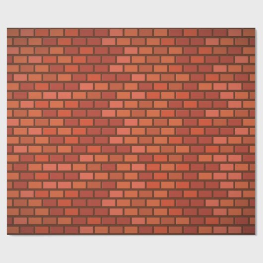 Backsteinwand Geschenkpapier (Flach)
