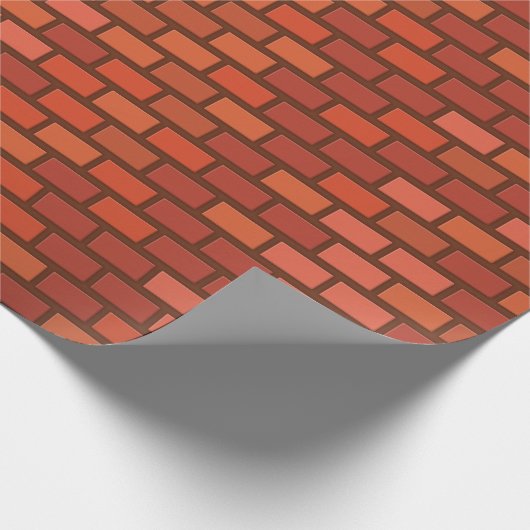Backsteinwand Geschenkpapier (Ecke)