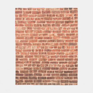 Backsteinwand mit dunklem Gradient an der Wand, Fleecedecke
