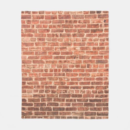 Backsteinwand mit dunklem Gradient an der Wand, Fleecedecke (Vorderseite)