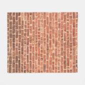 Backsteinwand mit dunklem Gradient an der Wand, Fleecedecke (Vorderseite (Horizontal))