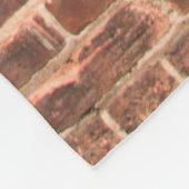 Backsteinwand mit dunklem Gradient an der Wand, Fleecedecke (Ecke)