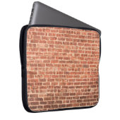 Backsteinwand mit dunklem Gradient an der Wand, Laptopschutzhülle (Vorne Rechts)