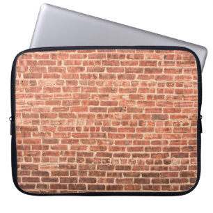 Backsteinwand mit dunklem Gradient an der Wand, Laptopschutzhülle