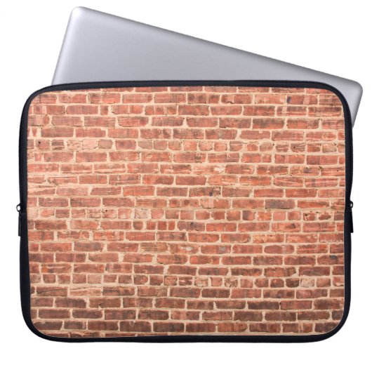 Backsteinwand mit dunklem Gradient an der Wand, Laptopschutzhülle (Vorderseite)