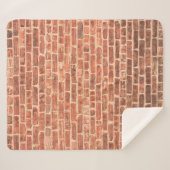 Backsteinwand mit dunklem Gradient an der Wand, Sherpadecke (Vorderseite (Horizontal))