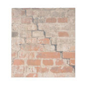Backsteinwand Notizblock (Vorderseite)