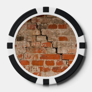 Backsteinwand Pokerchips