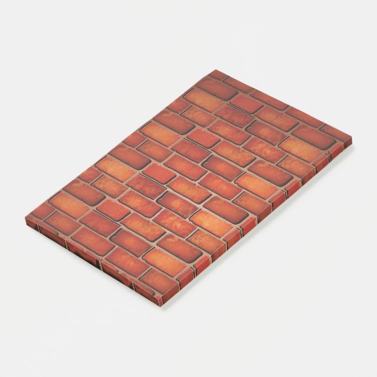 Backsteinwand Post-it Klebezettel (angewinkelt)