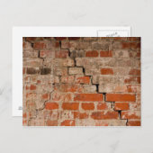 Backsteinwand Postkarte (Vorne/Hinten)