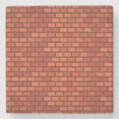 Backsteinwand Steinuntersetzer (Vorderseite)