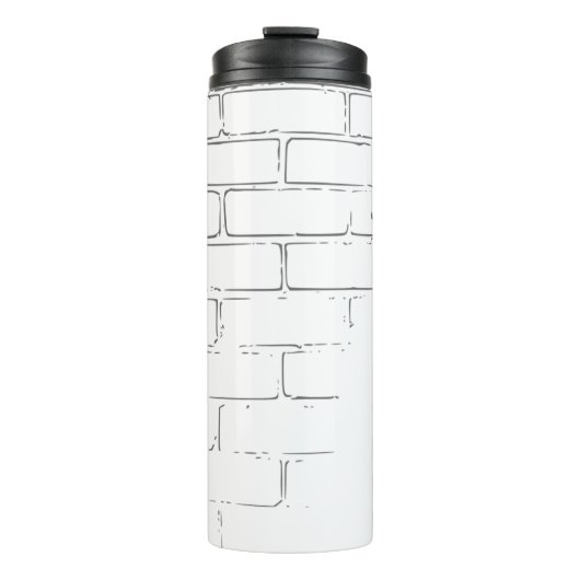 Backsteinwand Thermosbecher (Vorderseite)
