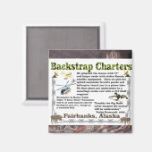 Backstrap Charters Unterwasser-Elchjagd Magnet (Vorderseite/Rückseite)