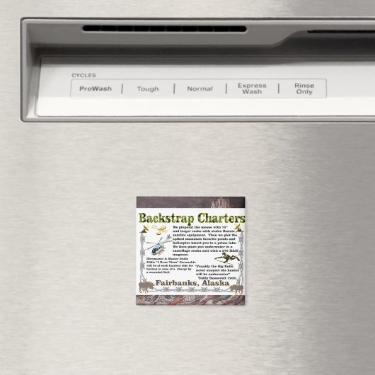 Backstrap Charts Unterwasser Elche Jagd Magnet (In Situ (Geschirrspüler))