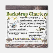 Backstrap Charts Unterwasser Elche Jagd Magnet (Vorne)