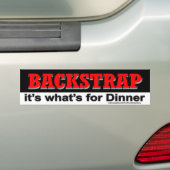 BACKSTRAP ist es, was für Abendessen-Autoaufkleber Autoaufkleber (Auf Auto)