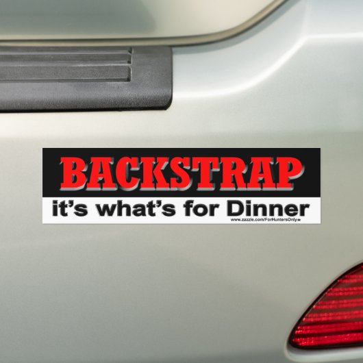 BACKSTRAP ist es, was für Abendessen-Autoaufkleber Autoaufkleber (Auf Auto)