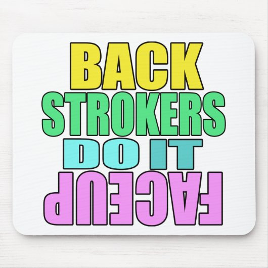 Backstrokers tun es nach oben mousepad (Vorne)