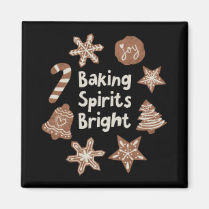 Backt Srits helle Weihnachtsplätzchen T-Shirt Magnet