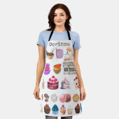 Backthemden Cupcakes Cake Cookie Bowls Mixer Schürze (Getragen)