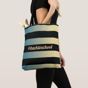 "#backtoschool" Lehrer mit blauem Gold und schwarz Tasche