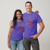 Backtrack Kali Linu Design mit Dragon und Red T-Shirt (Unisex)