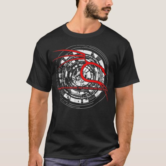 Backtrack Kali Linu mit Dragon Tagline T-Shirt (Vorderseite)