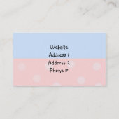 Backunternehmen Visitenkarte (Rückseite)