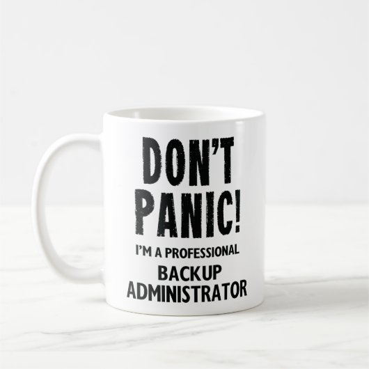 Backup-Administrator Kaffeetasse (Links)
