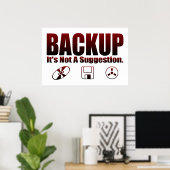 Backup! Poster (Heimbüro)