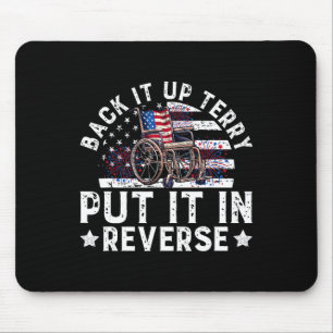 Backup Terry setzen es in umgekehrte Feuerwerk Fun Mousepad