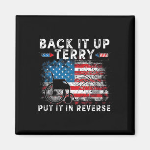 Backup Terry setzen es in umgekehrter Vintagen lus Magnet
