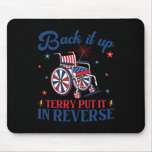 Backup Terry setzen es in umgekehrter Vintagen lus Mousepad