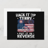 Backup Terry setzen Sie es in umgekehrte Feuerwerk Postkarte (Vorne/Hinten)
